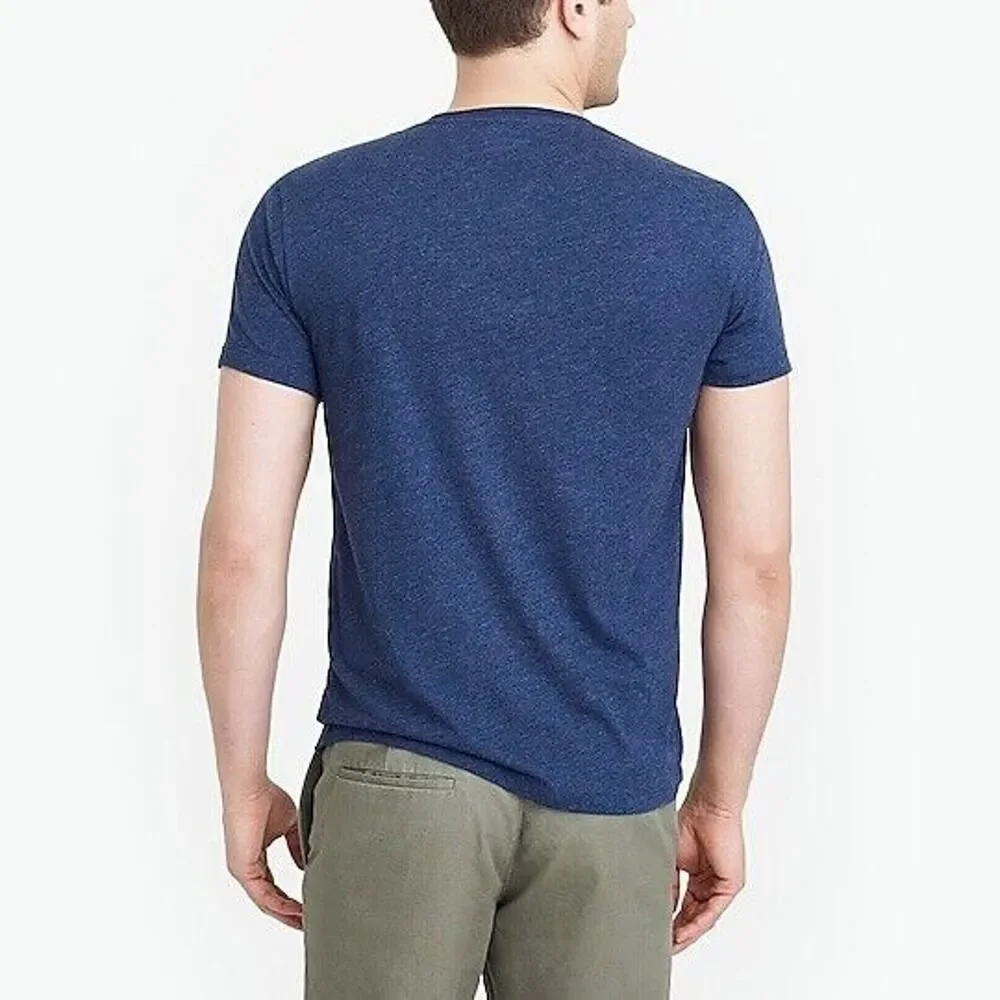 J.Crew Men's T-Shirt Crew Short Sleeve Heathered Washed 53602 Tagless Casual S